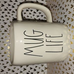 Brand new Rae Dunn "MUG LIFE" coffee mug